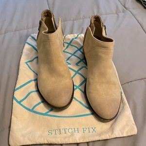 Ankle boots, tan suede, 8.5